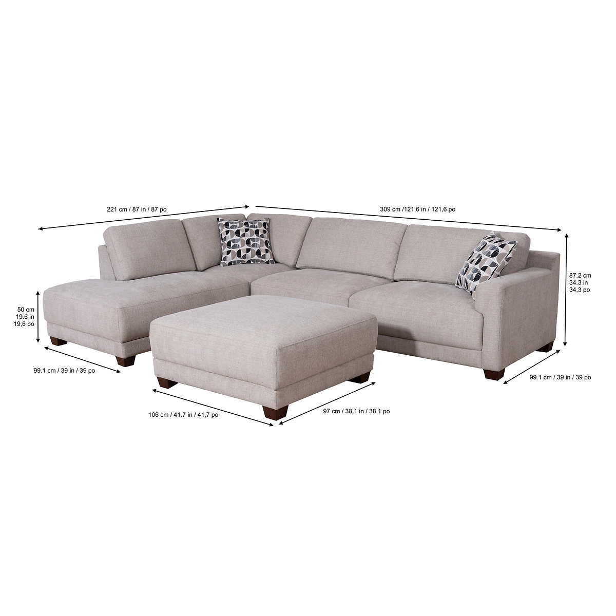 Raylin Fabric Sectional