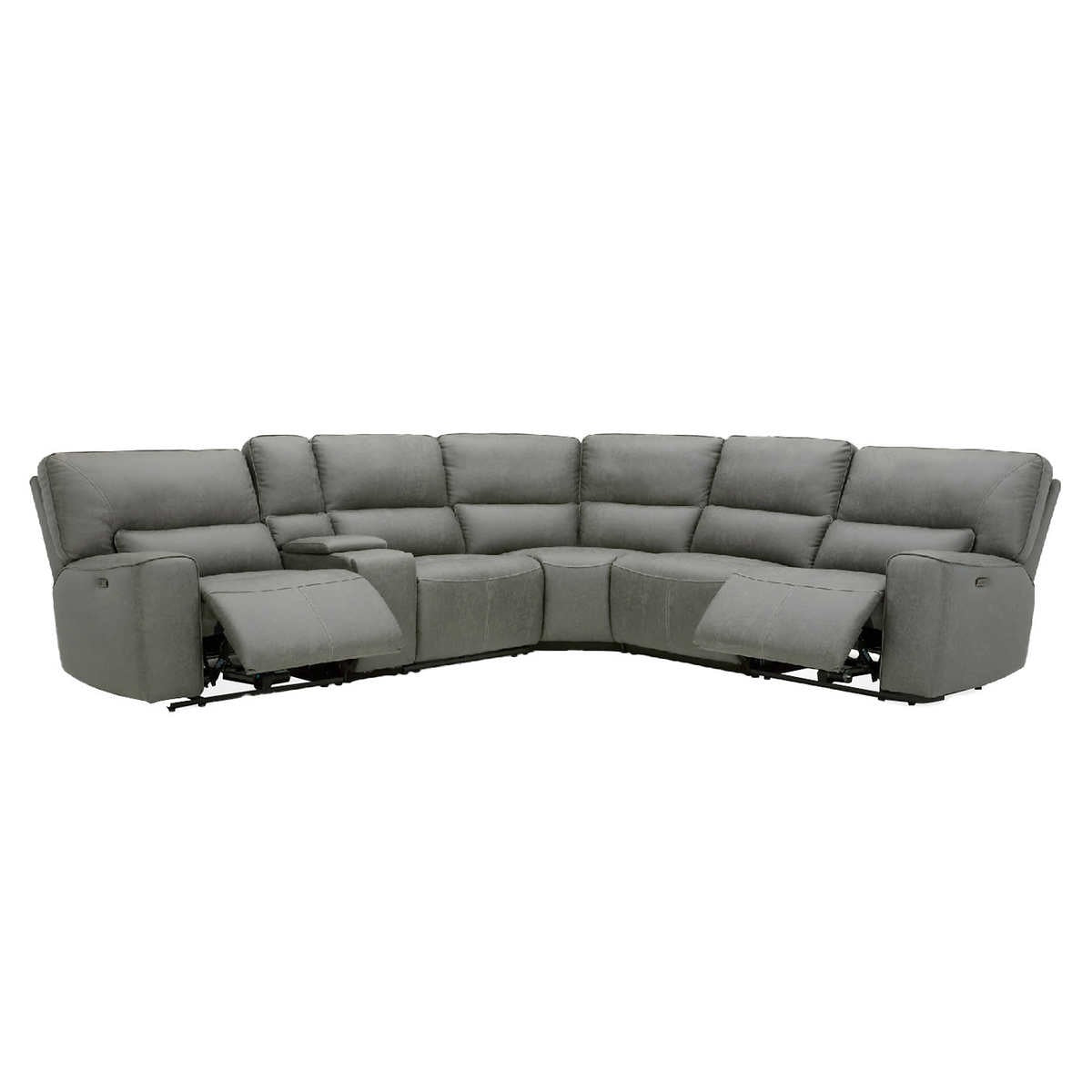 Sweeney 6-piece Fabric Power Reclining Sectional with Power Headrests