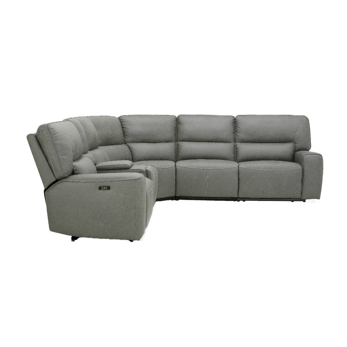 Sweeney 6-piece Fabric Power Reclining Sectional with Power Headrests