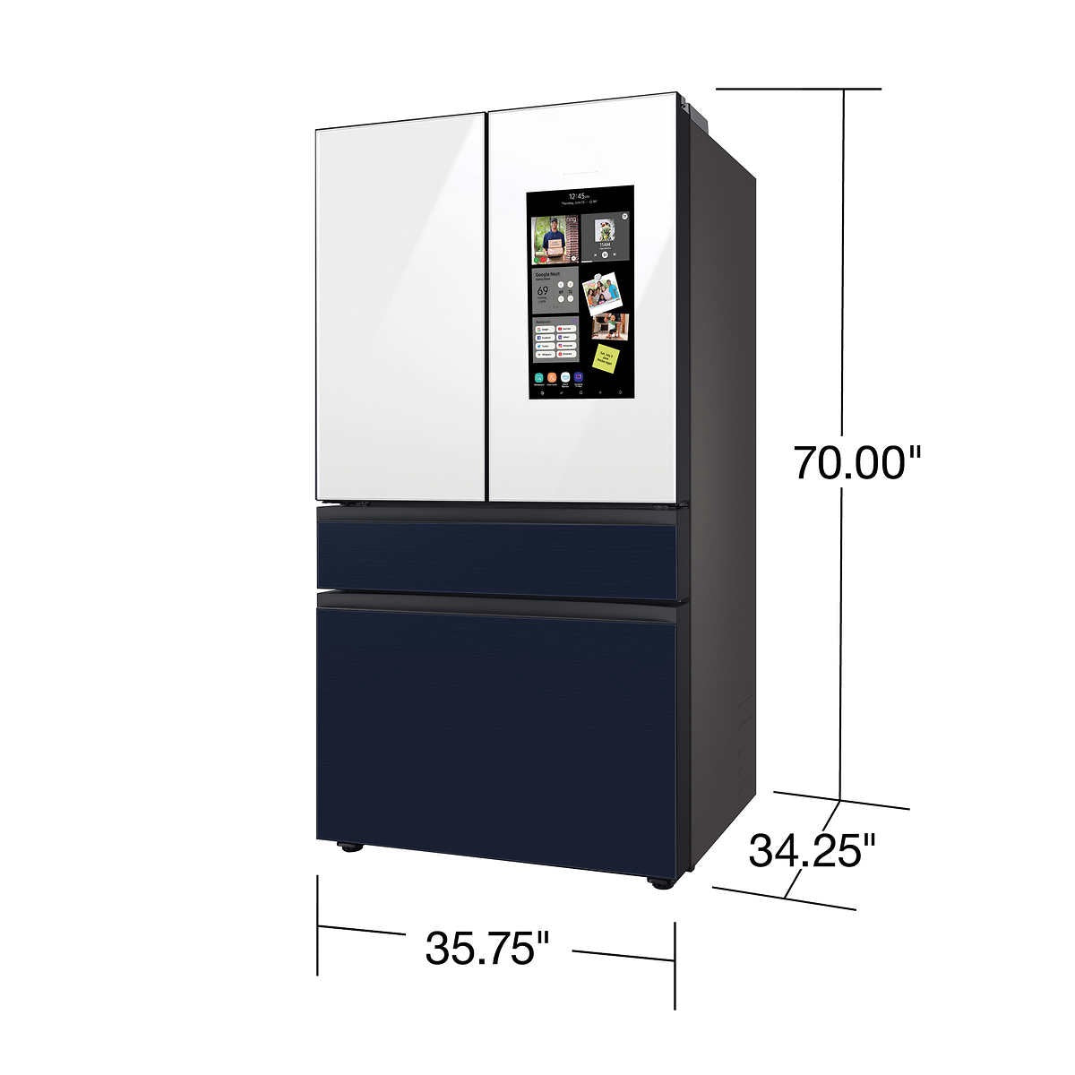 Samsung 29 cu. ft. Bespoke 4-Door French Door Refrigerator with Family Hub