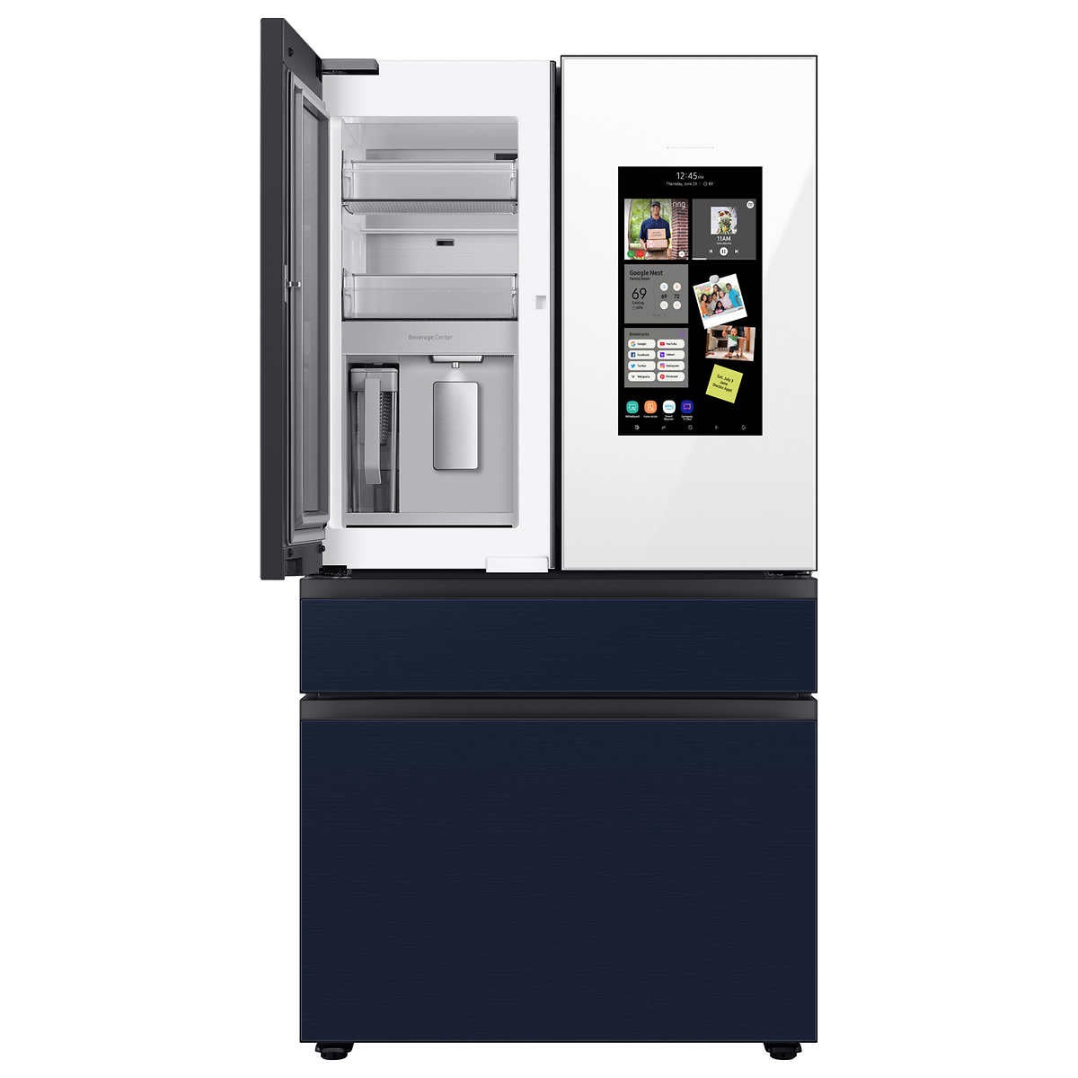 Samsung 29 cu. ft. Bespoke 4-Door French Door Refrigerator with Family Hub