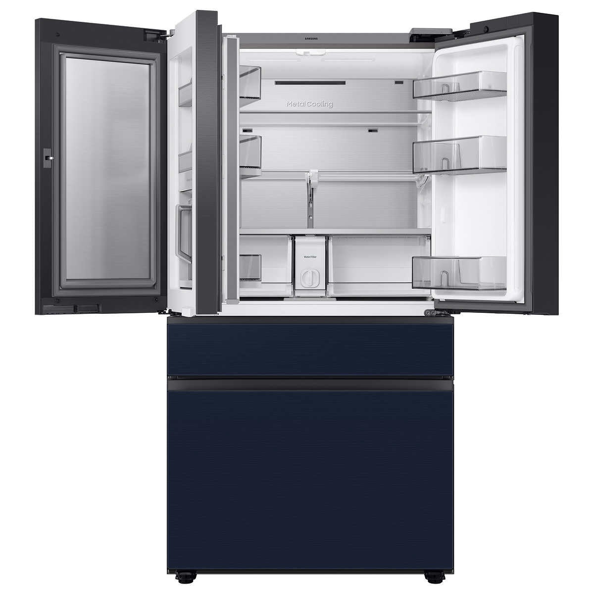 Samsung 29 cu. ft. Bespoke 4-Door French Door Refrigerator with Family Hub