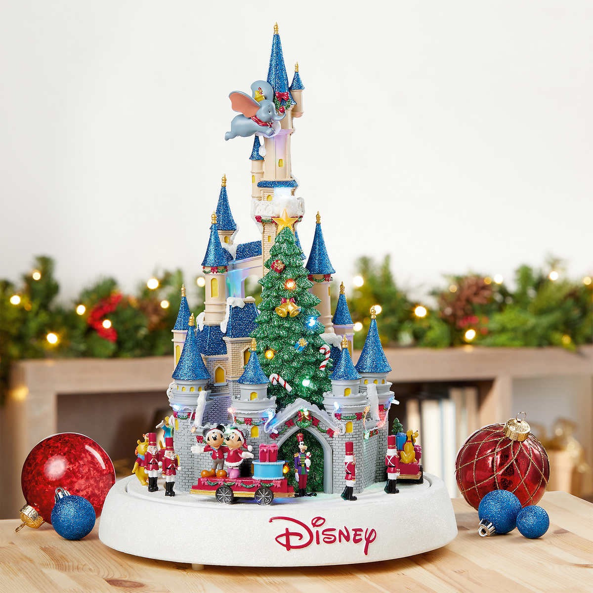 Disney Animated Holiday Castle with Parade, Lights & Music