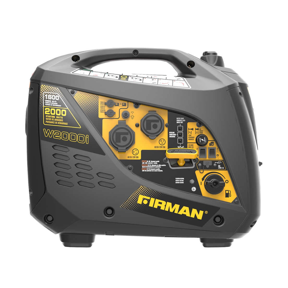 Firman 1600W Running / 2000W Peak Gasoline Powered Inverter Generator