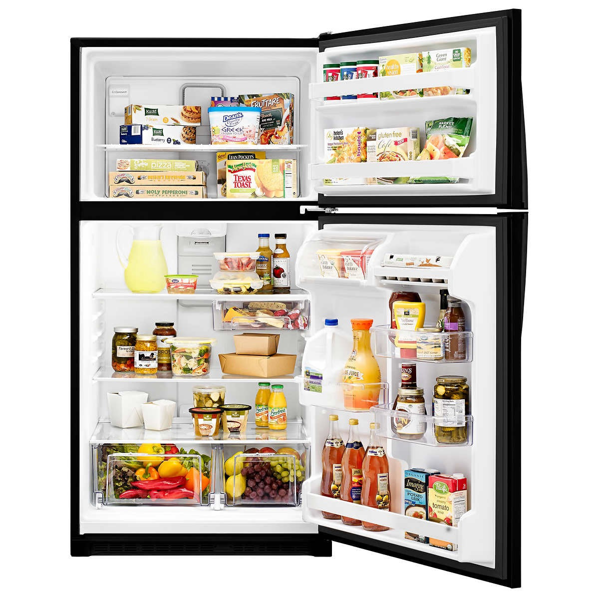 Whirlpool 20 cu. ft. Top Freezer Refrigerator with Frameless Glass Shelves