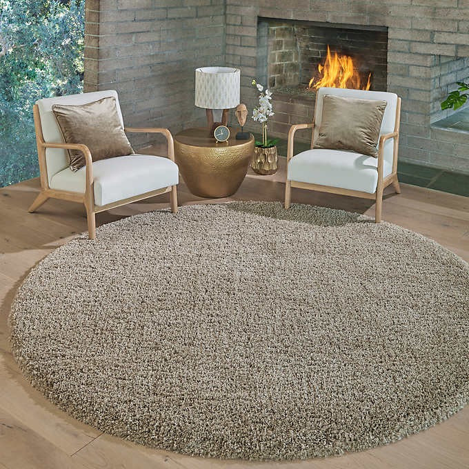 Thomasville Marketplace Luxury Shag Rugs, Color: Tan