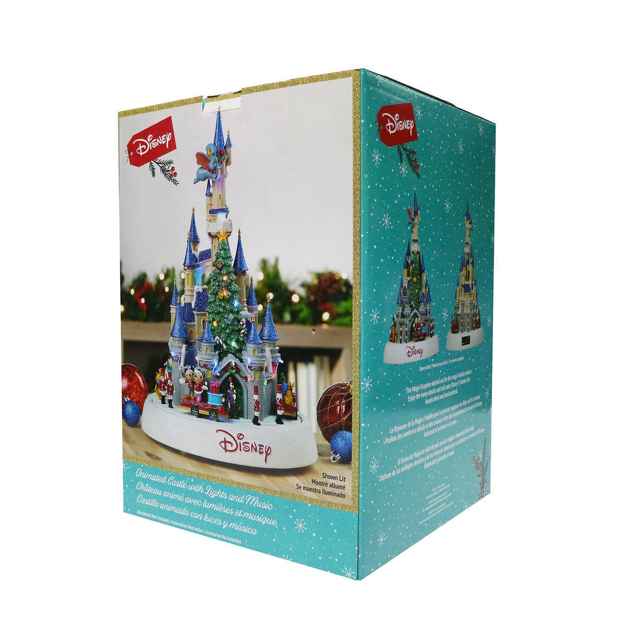 Disney Animated Holiday Castle with Parade, Lights & Music