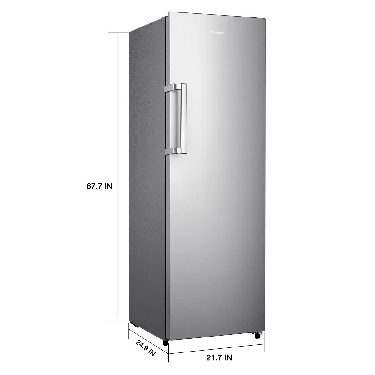 Hisense 10.2 cu. ft. Garage Ready Frost Free Convertible Upright Freezer with Seal Break Handle