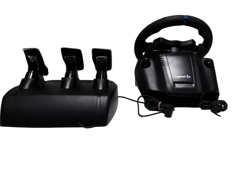 Logitech G29 Driving Force Racing Wheel and Floor Pedals, Real Force Feedback, Stainless Steel Paddle Shifters, Leather Steering Wheel Cover for PS5, PS4, PC, Mac - Black