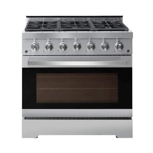 NXR 36 Inch. Freestanding Gas Range with 6 Italian Sealed Burners