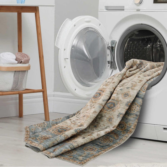 Wyatt & Ash Washable 5’3” x 7’5” Area Rug