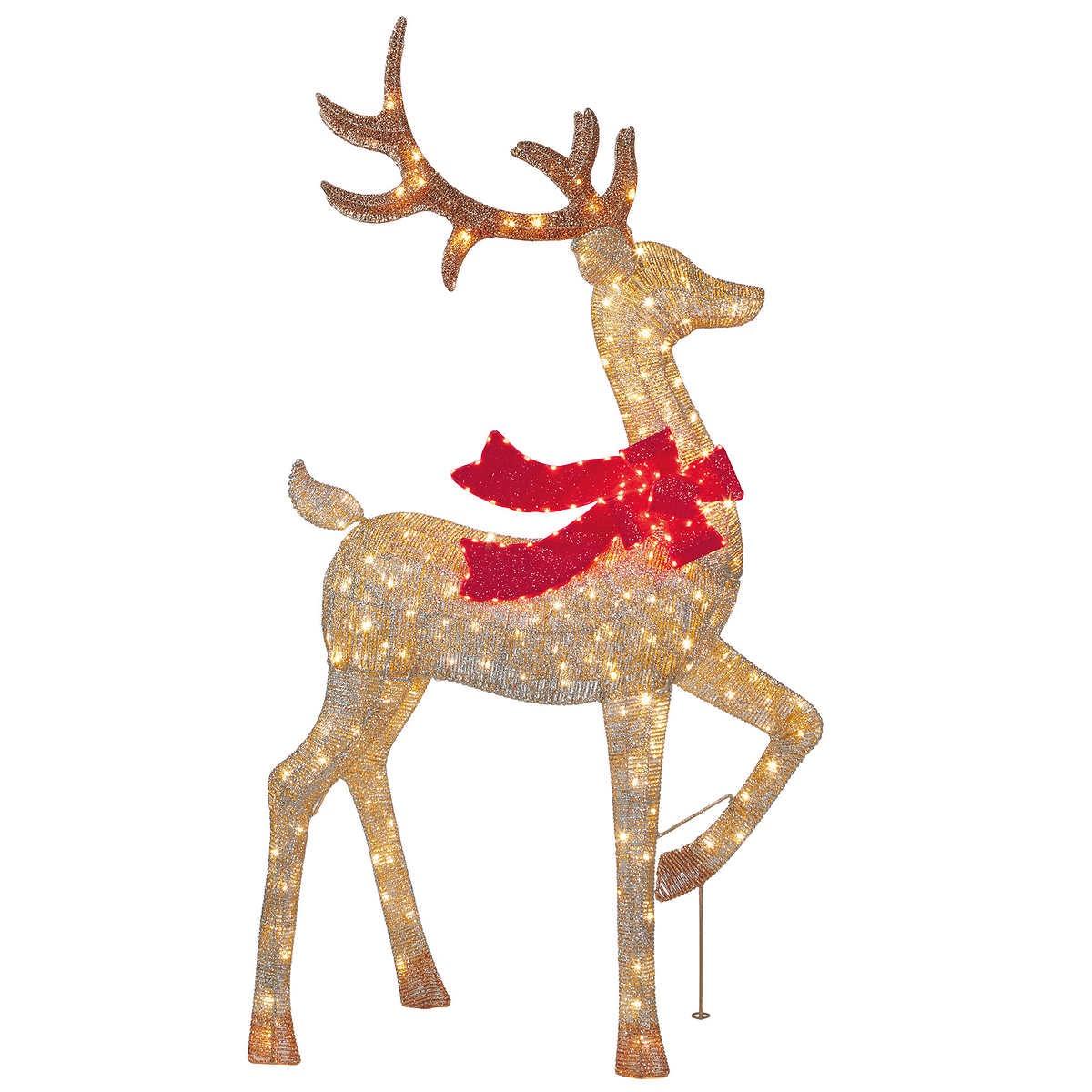 Set of 3 LED Deer Family