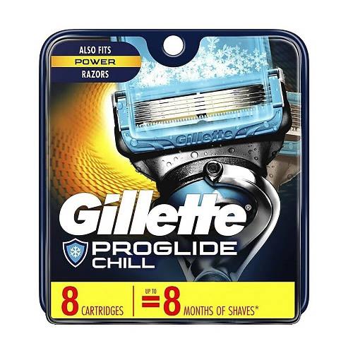 Gillette ProGlide Chill Razor Refills for Men, 8 Blade Refills