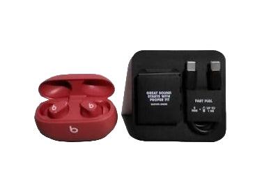 Beats Studio Buds - True Wireless Noise Cancelling Earbuds - Compatible with Apple & Android, Built-in Microphone, IPX4 Rating, Sweat Resistant Earphones, Class 1 Bluetooth Headphones - Red