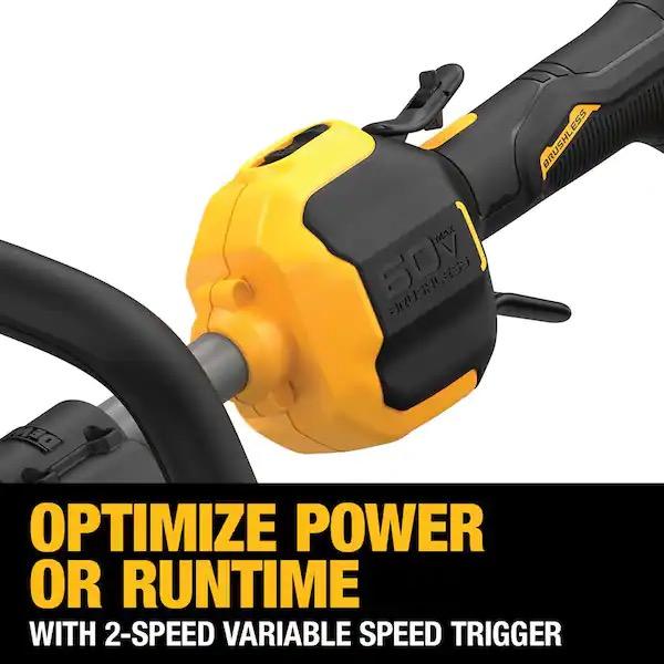 DEWALT FLEXVOLT 60V MAX 17 in. Cordless Battery Powered Attachment Capable Trimmer (Tool & Charger Only)