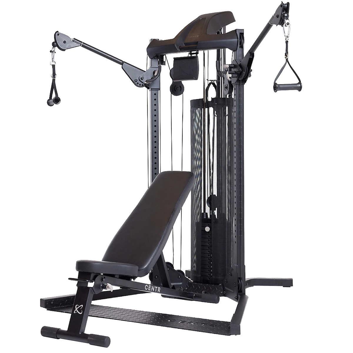 Centr 1 Home Gym Functional Trainer With Folding Workout Bench