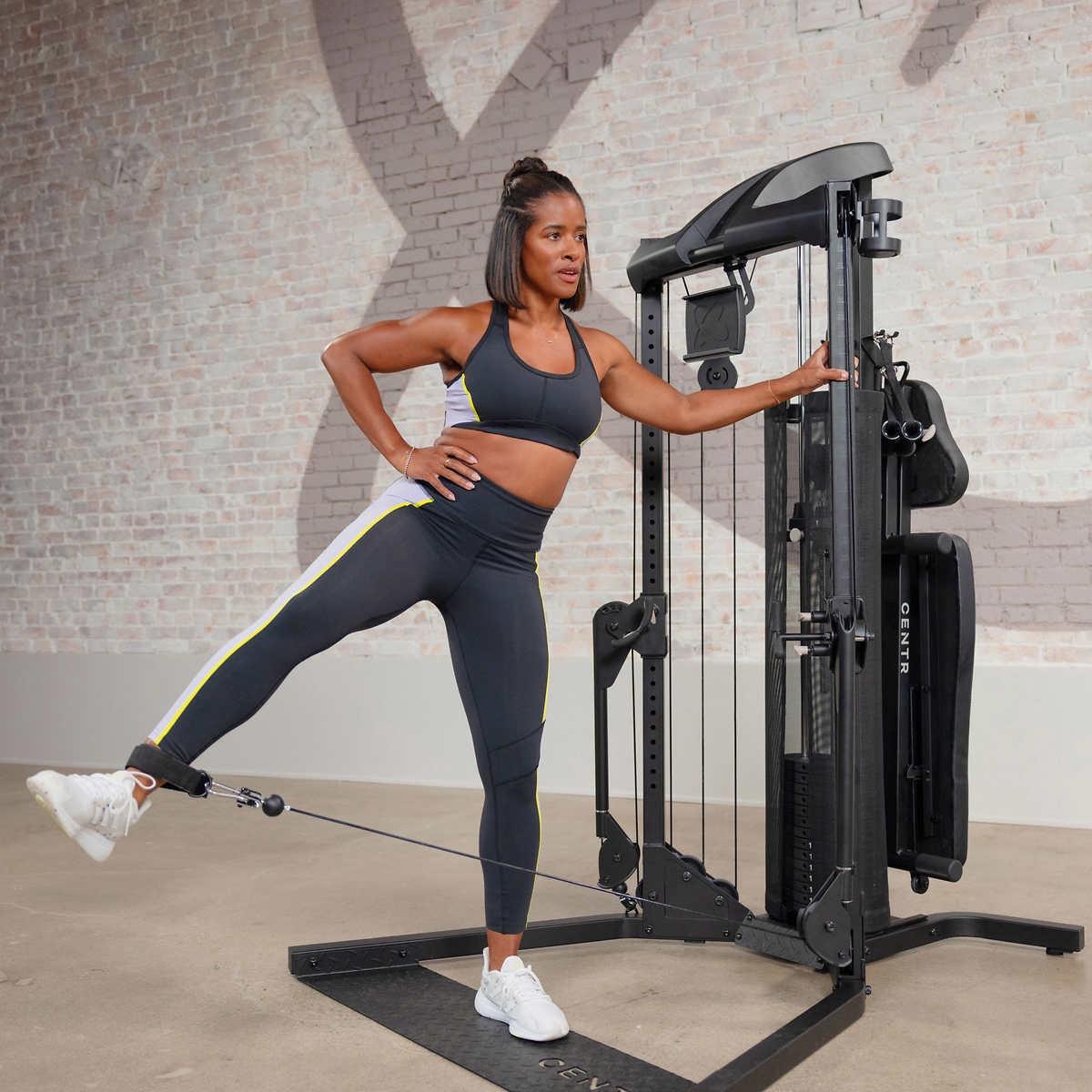 Centr 1 Home Gym Functional Trainer With Folding Workout Bench