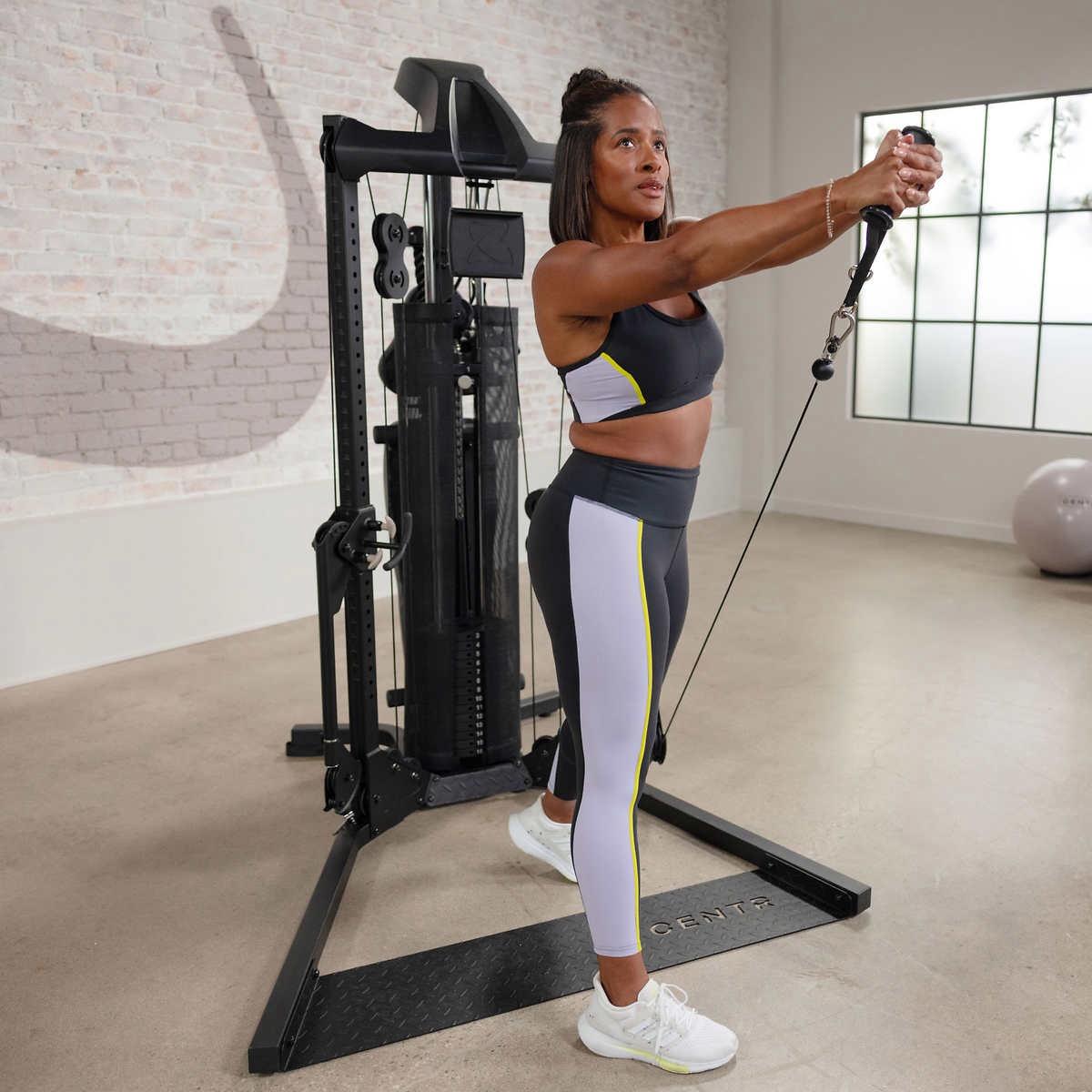 Centr 1 Home Gym Functional Trainer With Folding Workout Bench