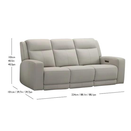 Wren Leather Power Reclining Sofa