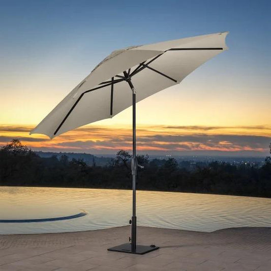 SunVilla 10’ Auto-Tilt Market Umbrella
