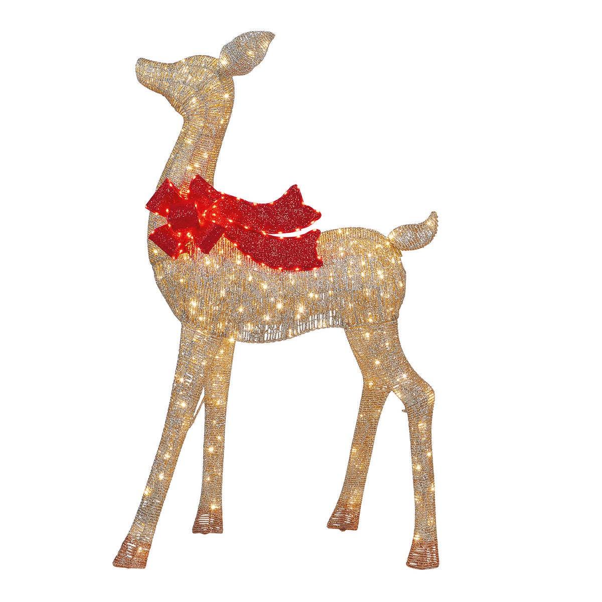 Set of 3 LED Deer Family