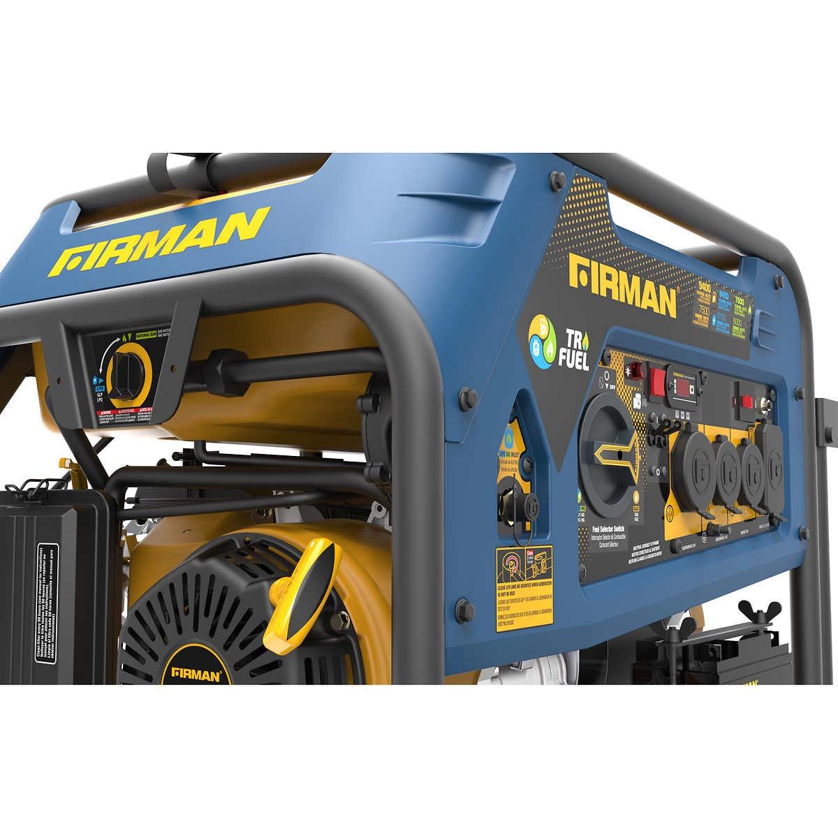 Firman 7500W Running / 9400W Peak Tri Fuel Generator