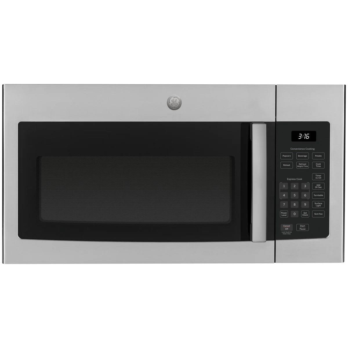 GE 30" 1.6 cu. ft. Over-the-range Microwave Oven with Cooktop Lighting, 300-CFM Venting