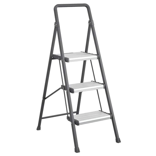 COSCO Modern 3 Step Stool, Gray