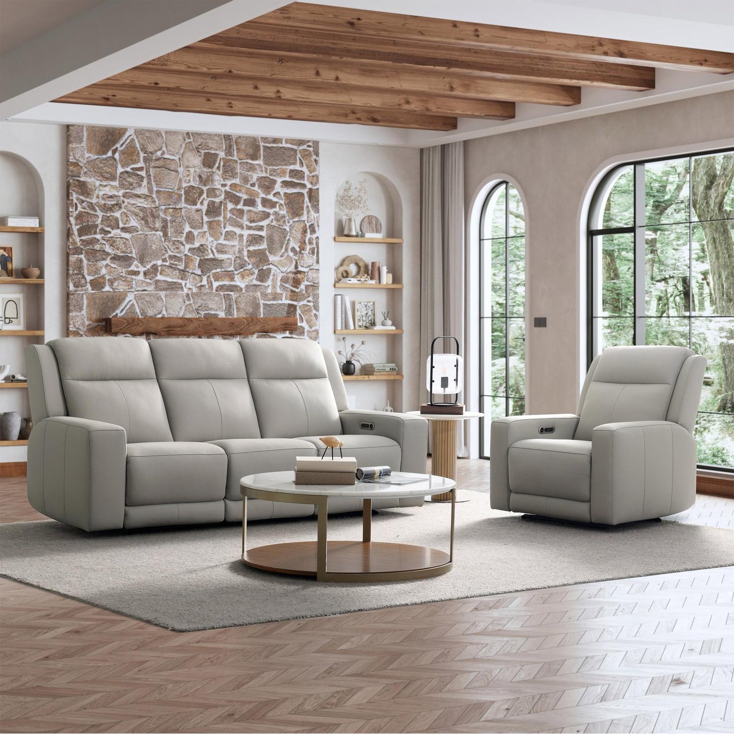 Wren Leather Power Reclining Sofa