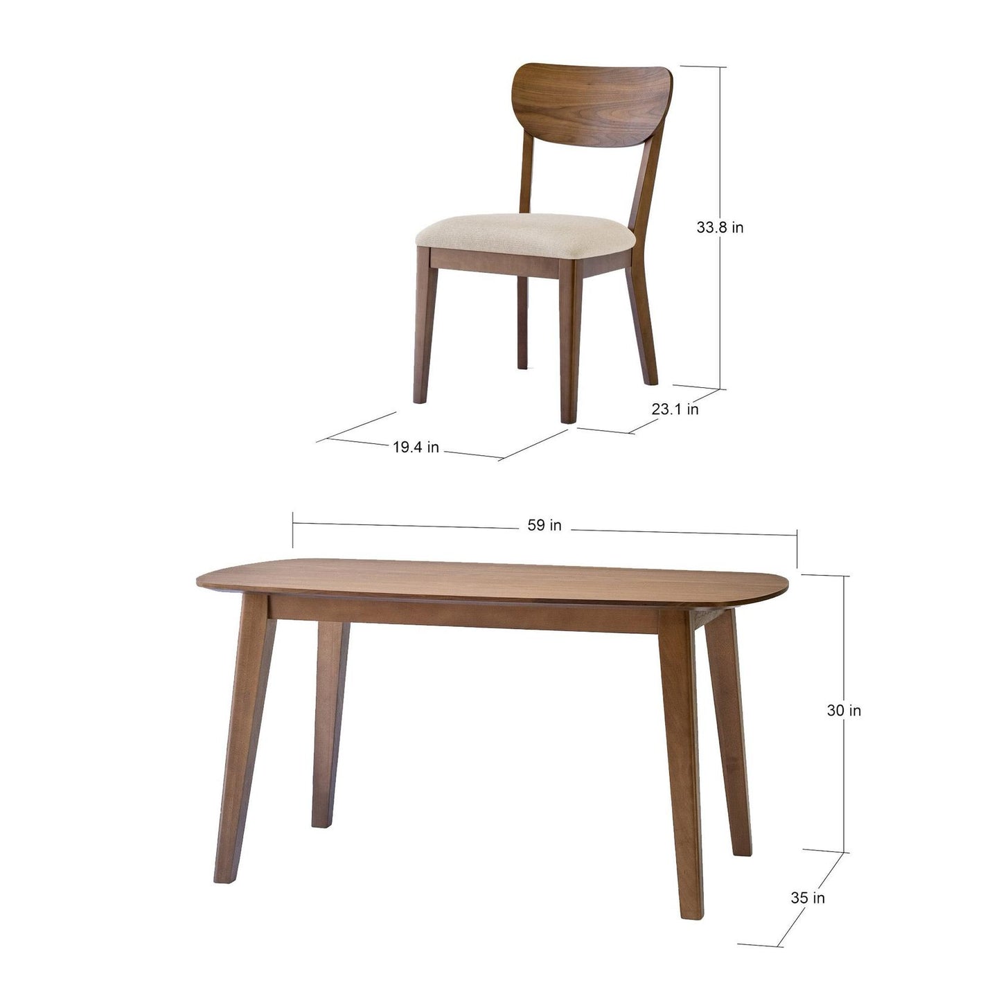 Point Reyes 5-piece Dining Set