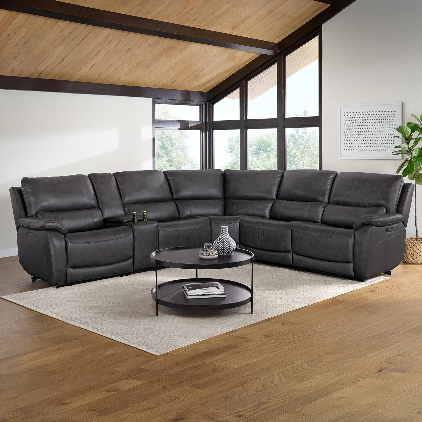 Gilman Creek Wylder Leather Power Reclining Sectional