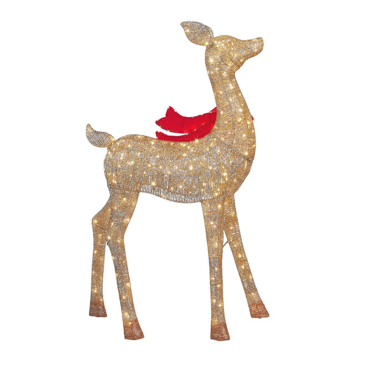 Set of 3 LED Deer Family