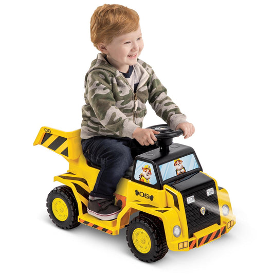 6V Huffy Paw Patrol Rubble Ride-On Quad, Toddlers Ages 1.5+ Years, 2MPH