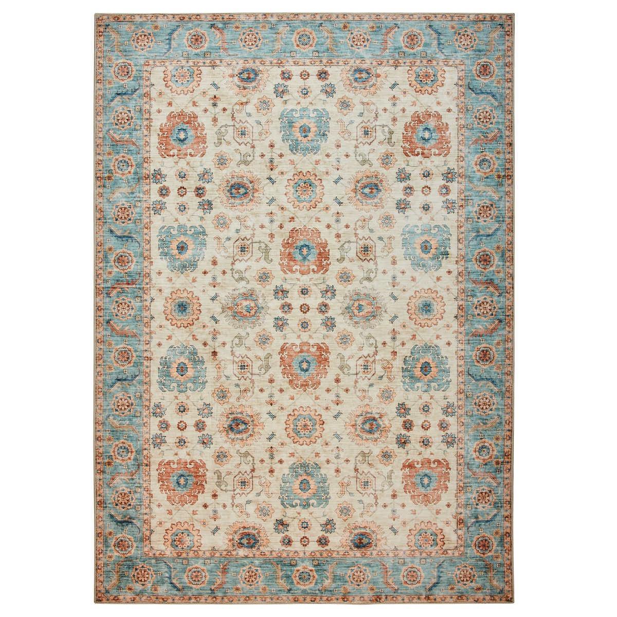 Wyatt & Ash Washable 5’3” x 7’5” Area Rug