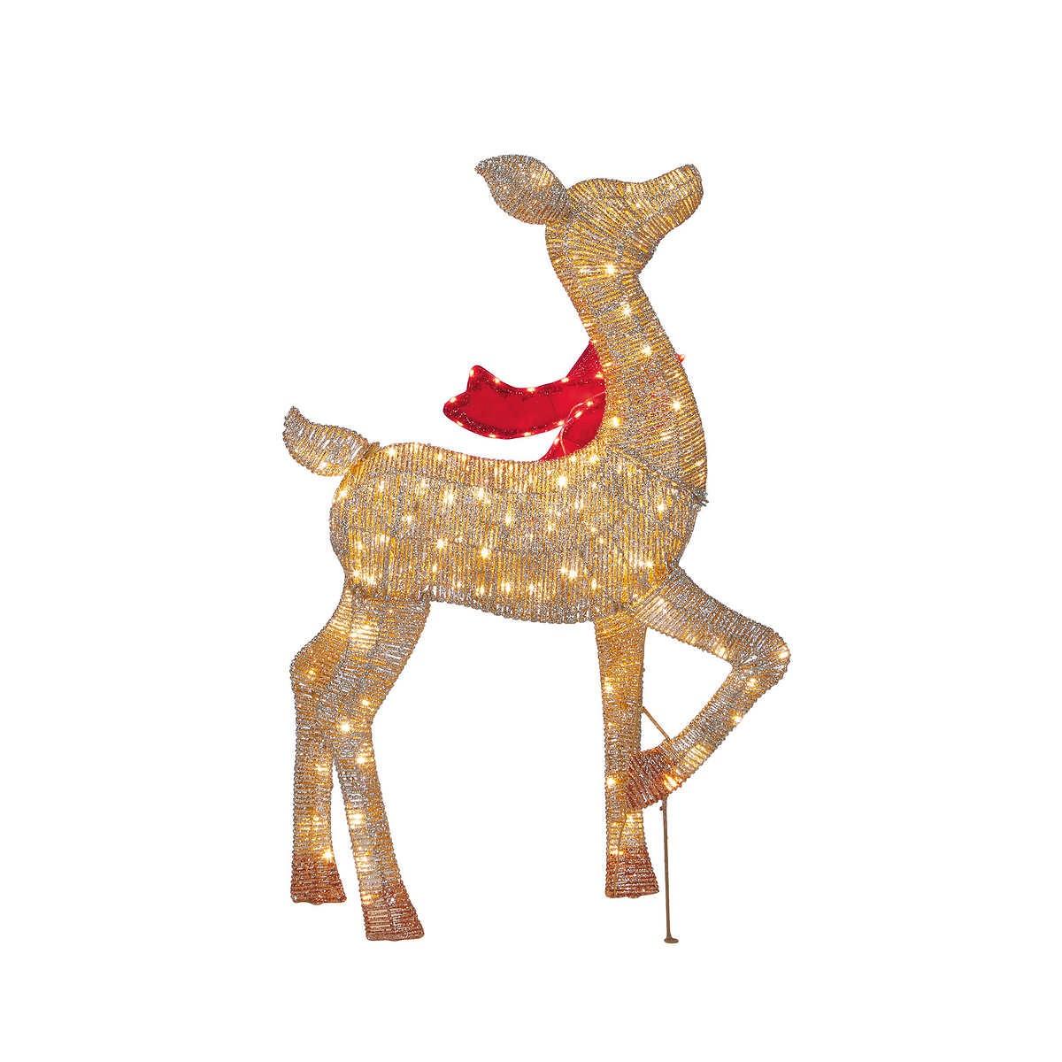 Set of 3 LED Deer Family