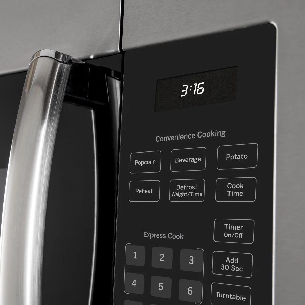 GE 30" 1.6 cu. ft. Over-the-range Microwave Oven with Cooktop Lighting, 300-CFM Venting