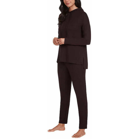 Max Mia Women's 2 Piece Super Soft Live In Lounge Pajama Set: X-Small