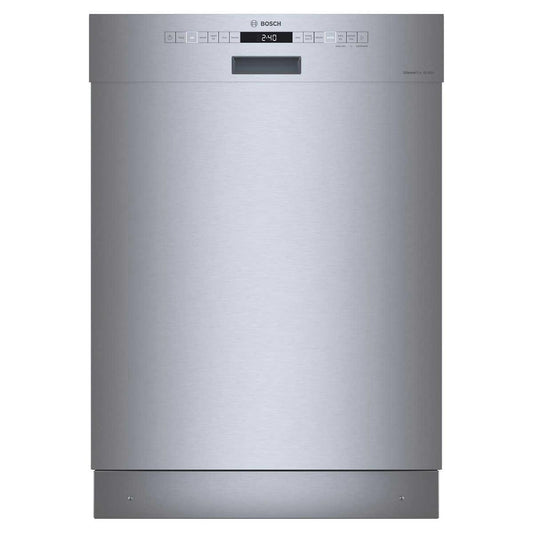 Bosch 300 Series Front Control Pocket Handle Dishwasher, Stainless Steel Tub, Removable 3rd Rack, 46 dBa