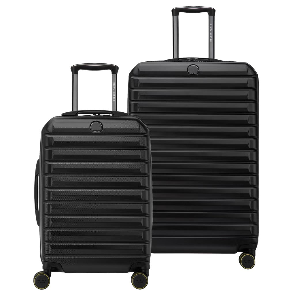 Delsey Paris Hardside Luggage Set, Black or Green, 2 piece