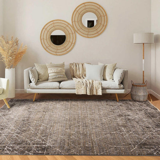 Athens Rug Collection, Brice Charcoal Rug Size: 5 ft. 3 in. x 7 ft.