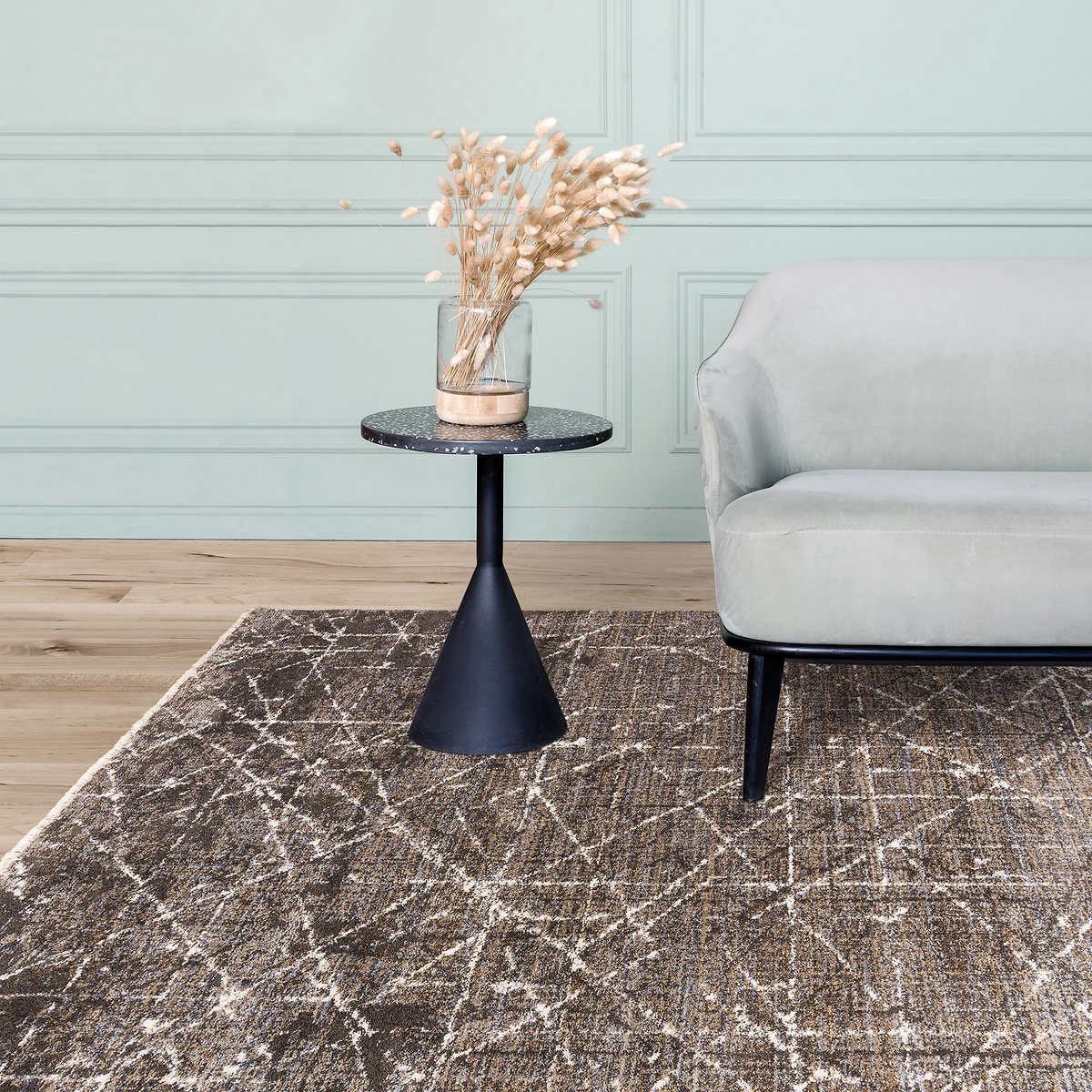 Athens Rug Collection, Brice Charcoal Rug Size: 5 ft. 3 in. x 7 ft.