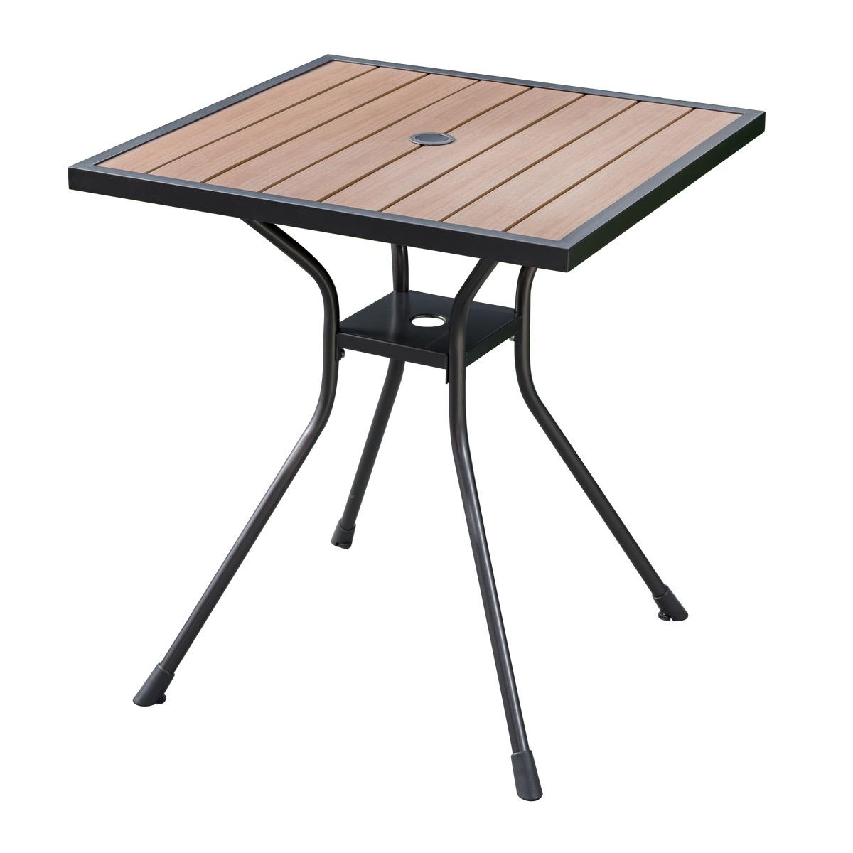 SunVilla Newport Commercial Bistro Table, 34"L x 34"W x 28.7"H, Faux Wood