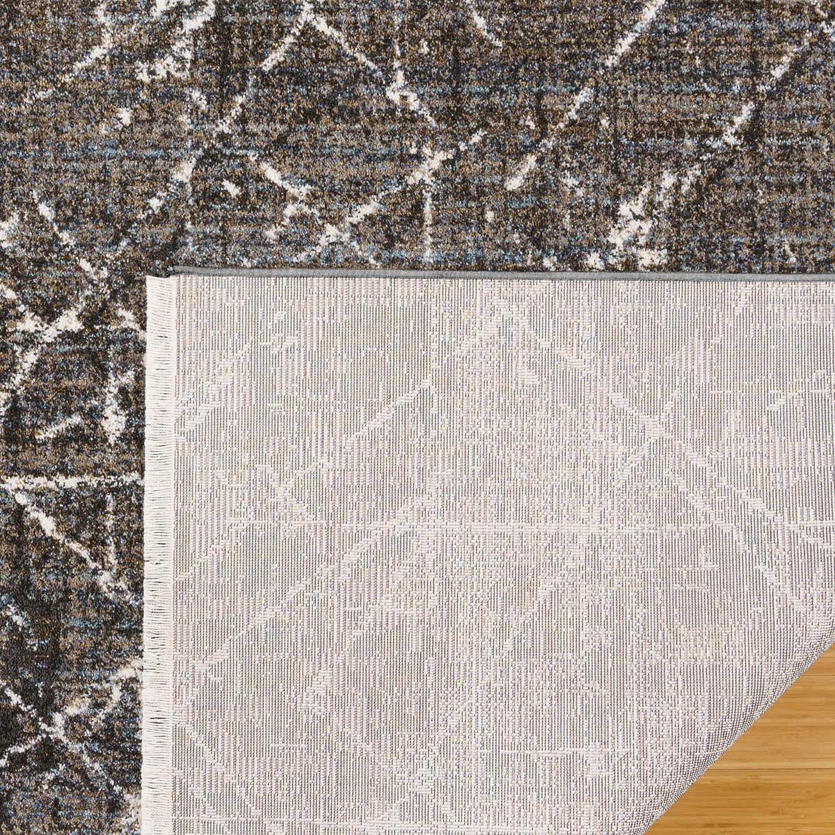 Athens Rug Collection, Brice Charcoal Rug Size: 5 ft. 3 in. x 7 ft.