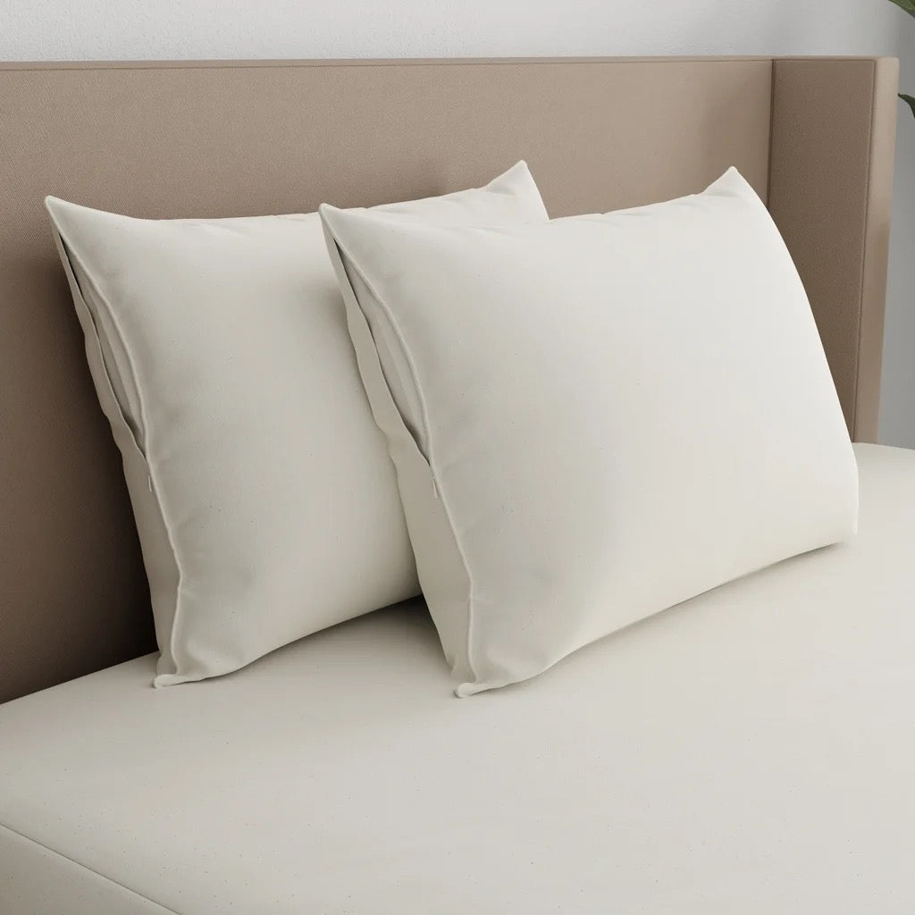 AllerEase Organic Zippered Allergy Pillow Protector, 2-pack - Jumbo Size