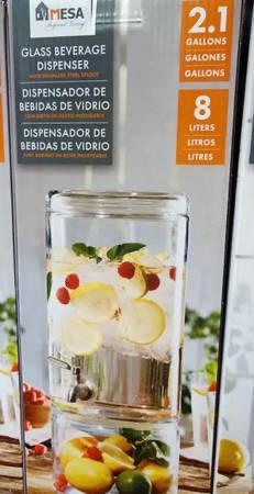 Mesa 2.1-Gallon Glass Beverage Dispenser