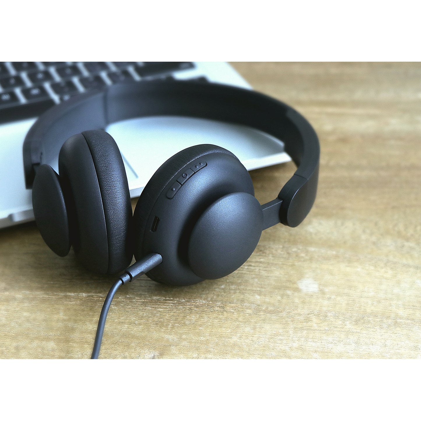 onn. Wireless On-Ear Headphones, Black