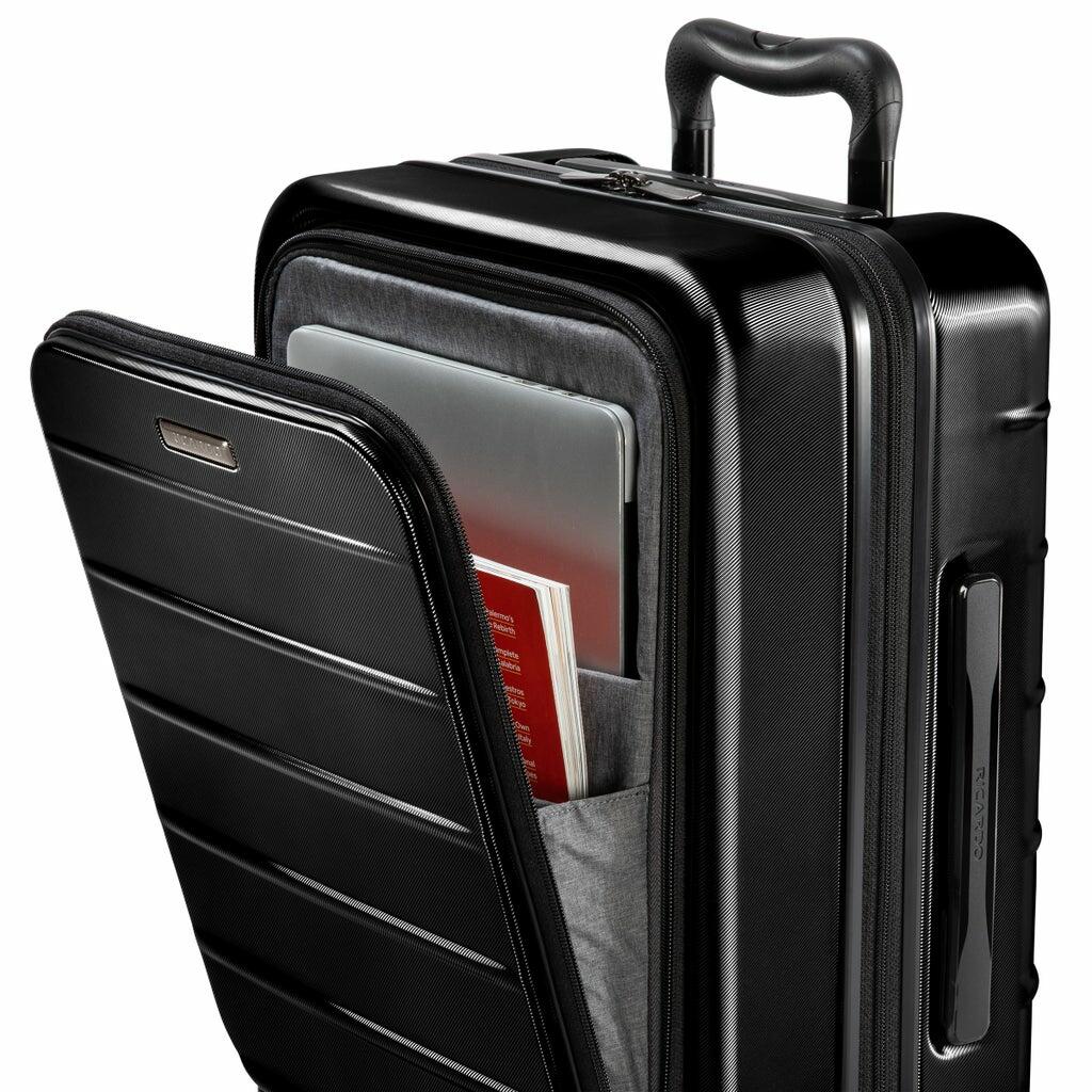 Ricardo 21.5 in Hardside Carry-on, Black / Bronze