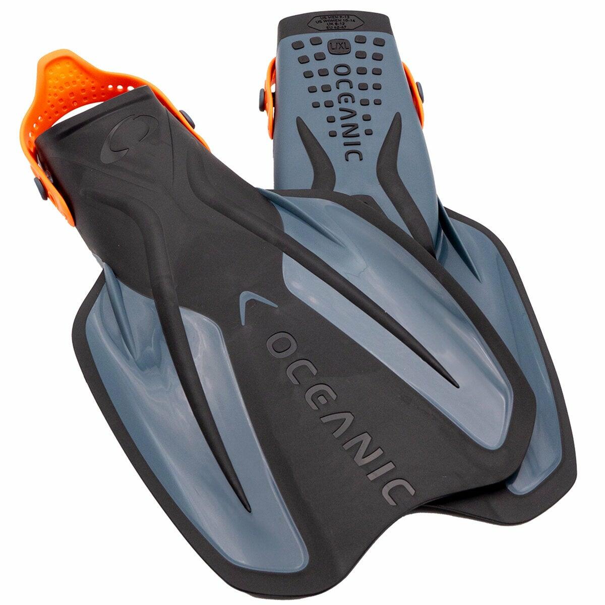 Oceanic Adult Snorkeling Set, S/M, Grey