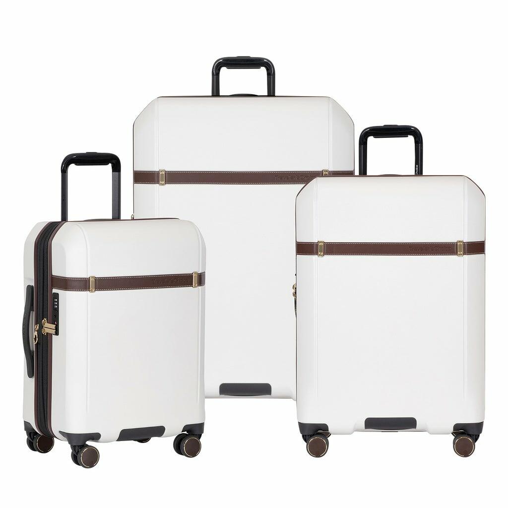 Traveler’s Choice Candlewood II 3-Piece Expandable Hardside Spinner Luggage Set, White
