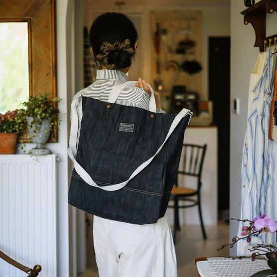 Barebones Neelum 2-piece Denim Tote Set